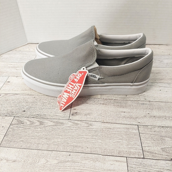 Vans Shoes - Vans classic slip on grey women's size 7.5
